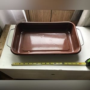 Brown Enamelware with Rack